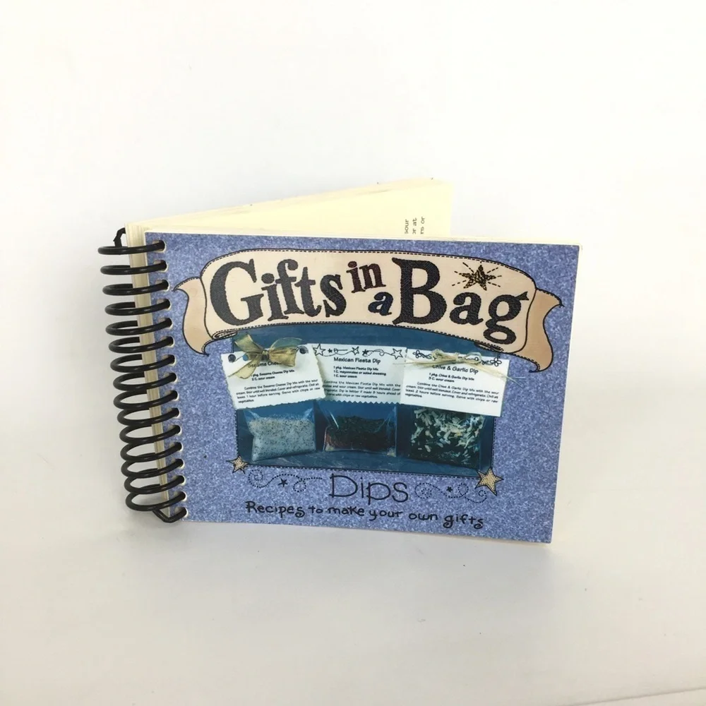 Vintage Gifts In A Bag Dips Recipes Book To Make Your Own Gifts Cookbook